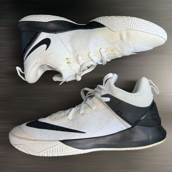 Nike Other - NIKE Men's Zoom Shift 2 TB White/Black-White Basketball Shoes Size 14